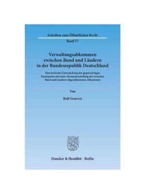 预订【德语】Verwaltungsabkommen zwischen Bund und L?ndern in der Bundesrepublik Deutschland.:Eine kritische Untersuchung