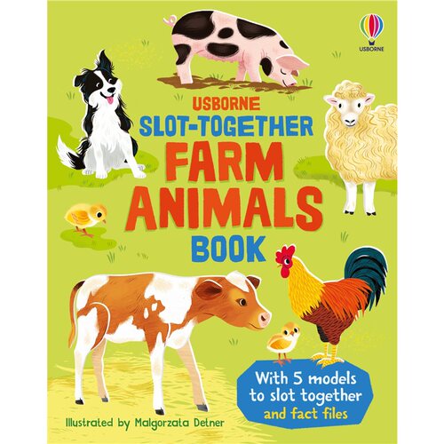 现货 拼插农场动物书 Slot-together Farm Animals Book 英文原版 上海外文 9781835409312