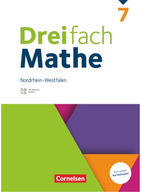 预订【德语】 Dreifach Mathe - Nordrhein-Westfalen - Ausgabe 2020/2022 - 7. Schuljah[9783060437306]