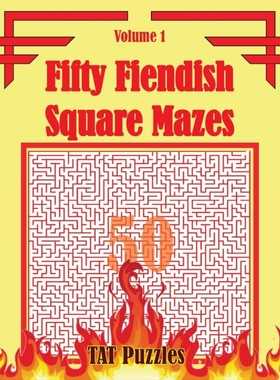 按需印刷Fifty Fiendish Square Mazes[9781925332940]
