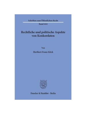 预订【德语】Rechtliche und politische Aspekte von Konkordaten.: