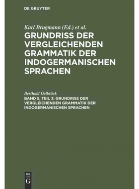 按需印刷DEG Vergleichende Syntax der indogermanische Sprachen, Teil 3[9783111225463]