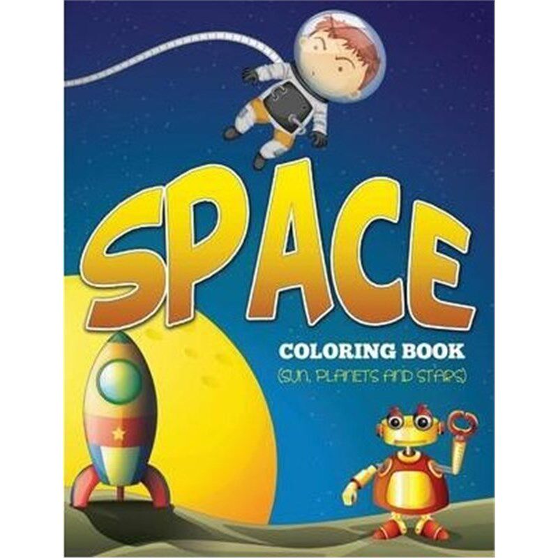 按需印刷不退不换Space Coloring Book (Sun, Planets and Stars)[9781634285681]