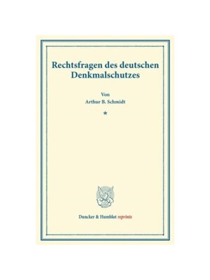 预订【德语】Rechtsfragen des deutschen Denkmalschutzes.:(Sonderabdruck aus der Festschrift für Dr. Rudolph Sohm (S. 143