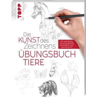 预订【德语】 Die Kunst des Zeichnens - Tiere Übungsbuch:Mit gezieltem Training Schritt für Schri