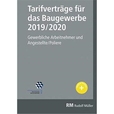 预订【德语】 Tarifvertr?ge für das Baugewerbe 2019/2020:Gewerbliche Arbeitnehmer und Angestellte/Poliere. + Online-Serv