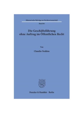 预订【德语】Die Gesch?ftsführung ohne Auftrag im ?ffentlichen Recht.:
