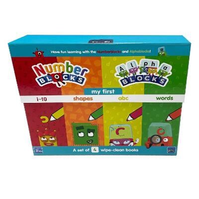 预订Numberblocks and Alphablocks: My First Numbers and Letters Set (4 wipe-clean books with pens included)