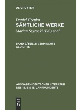 按需印刷DEG Vermischte Gedichte[9783110141634]