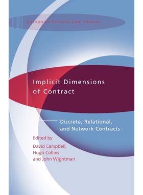 按需印刷Implicit Dimensions of Contract[9781841133492]