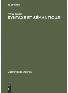 按需印刷DEG Syntaxe et sémantique[9783484104068]
