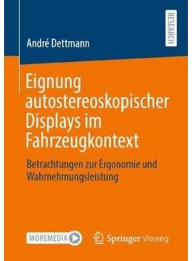 预订【德语】 Eignung autostereoskopischer Displays im Fahrzeugkontext:Betrachtungen zur Ergonomi