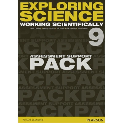 预订不退不换Exploring Science: Working Scientifically Assessment Support Pack Year 9[9781447959441]