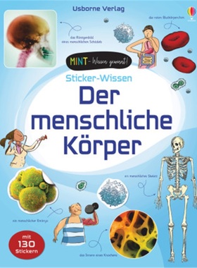 预订【德语】 MINT - Wissen gewinnt! Sticker-Wissen: Der menschliche Körper[9781789413878]