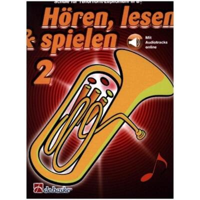 预订【德语】 H?ren, lesen & spielen 2 Tenorhorn/Euphonium B TC:Mit Audio-Online