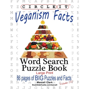 按需印刷Circle It, Veganism Facts, Word Search, Puzzle Book[9781950961160]