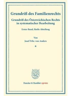 预订【德语】 Grundri? des Familienrechts.:Grundri? des