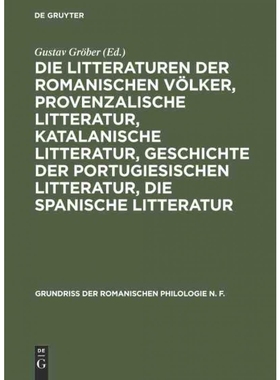 预订DEG Die Litteraturen der romanischen V?lker, provenzalische Litteratur, katalanische Litteratur, Ges