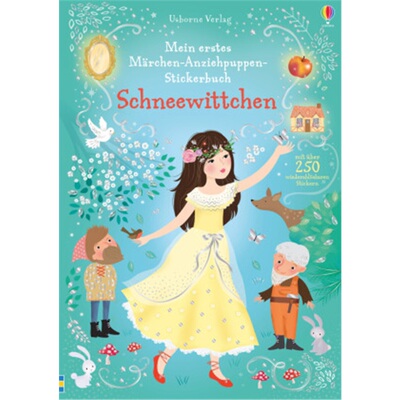 预订【德语】 Mein erstes Märchen-Anziehpuppen-Stickerbuch: Schneewittchen[9781789411676]