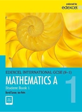 培生爱德思Pearson Edexcel International GCSE (9-1) Mathematics A Student Book 1 英文原版 爱德思国际A数学 学生用书1