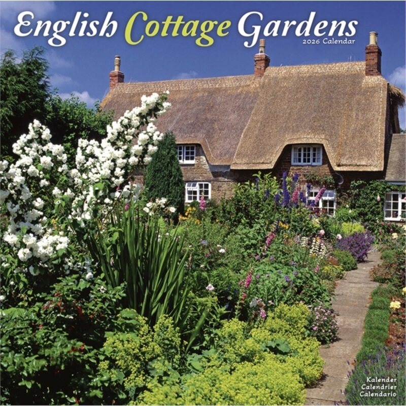 预订不退不换English Gardens Calendar 2026  Square Scenic Wall Calendar - 16 Month[9781804607626]