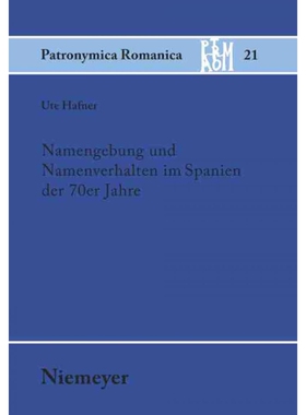 按需印刷DEG Namengebung und Namenverhalten im Spanien der 70er Jahre[9783484555211]