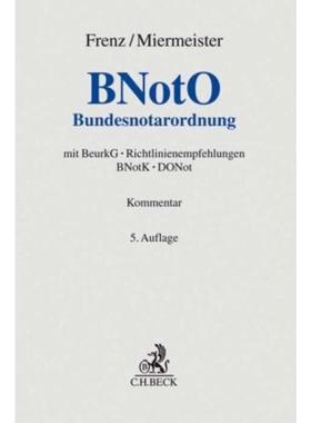 预订【德语】 BNotO, Bundesnotarordnung, Kommentar:Bund