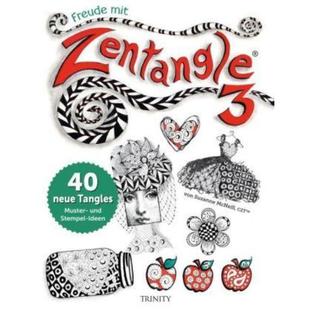 neue 德语 Bd.3 预订 Tangles Stempel mit und Freude Ideen Zentangle. Muster