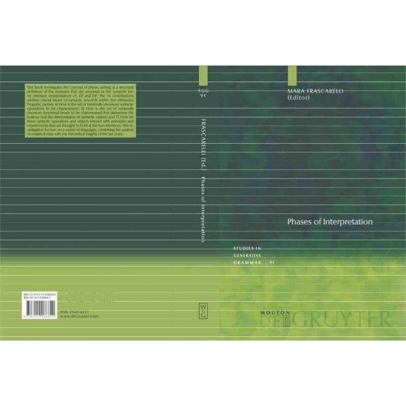 按需印刷不退不换DGYT Phases of Interpretation[9783110186840]