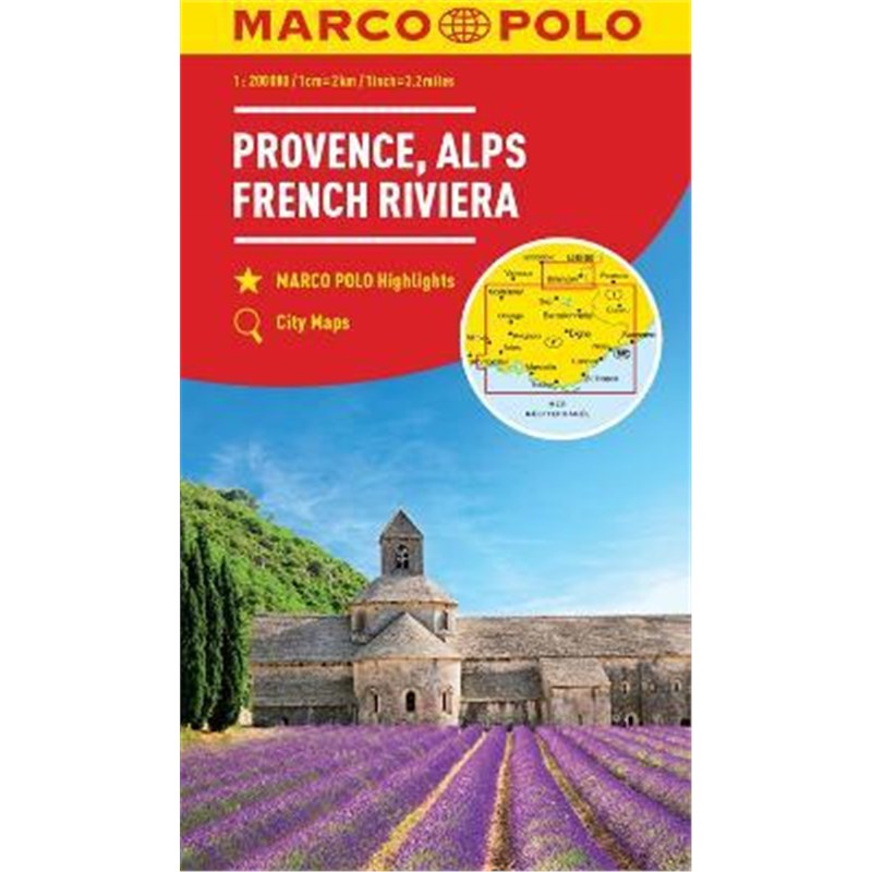 预订Provence, Alps, Cote d'Azur Marco Polo Map