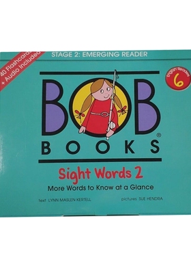 英文原版 Bob Books 附卡片 English Readers 6 Sight Words 2 鲍勃阅读 儿童启蒙词汇【上海外文书店】