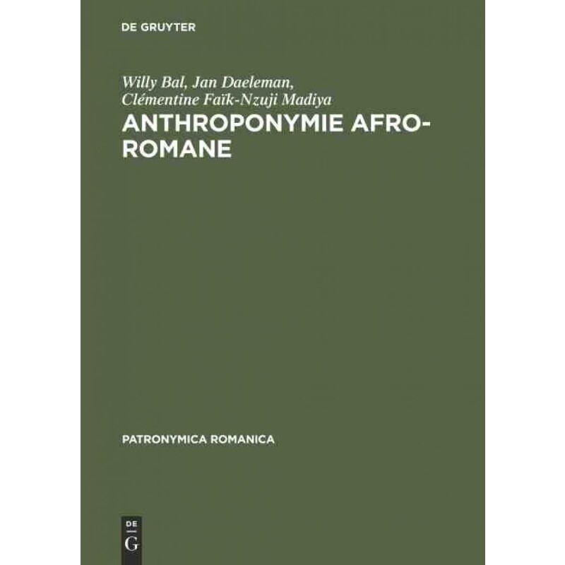 按需印刷不退不换DEG Anthroponymie afro romane[9783484555044]