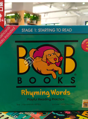 【外文书店】新版 英文原版 Bob Books 附卡片 English Readers 3 Rhyming Words  鲍勃阅读 儿童启蒙词汇