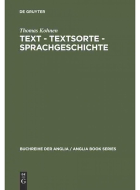 按需印刷DEG Text ?C Textsorte ?C Sprachgeschichte[9783484421370]