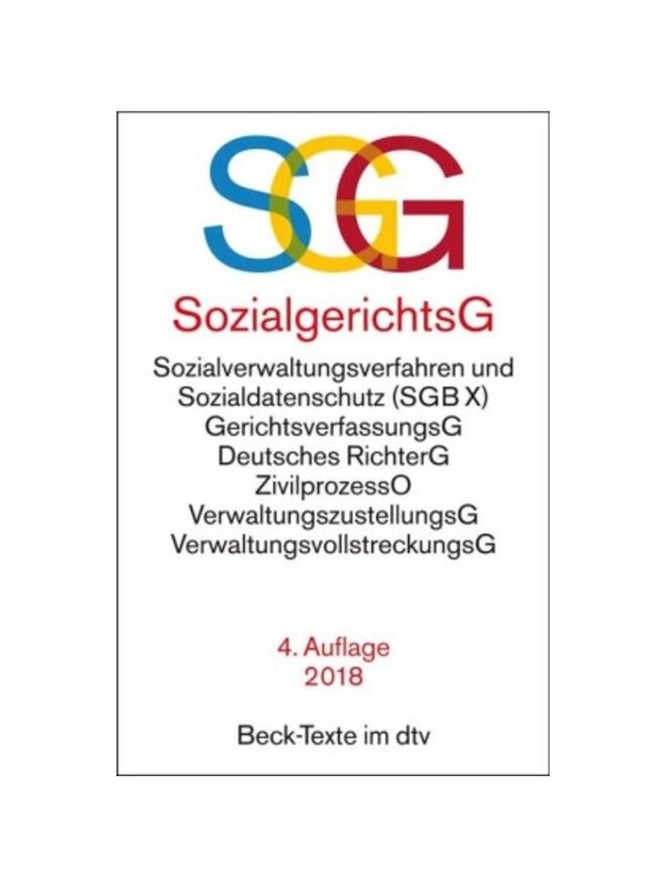 预订不退不换德语SGG / SGB X Sozialgerichtsgesetz Sozialverwaltungsverfahren und Sozialdatenschutz:Rechtsstand: 17. April