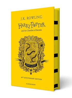 赫奇帕奇学院版精装 哈利波特与密室2 英文原版书籍Harry Potter and the Chamber of Secrets Hufflepuff 20周年纪念版 JK罗琳