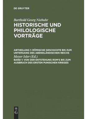 按需印刷DEG Von der Entstehung Rom s bis zum Ausbruch des ersten punischen Krieges[9783111248202]