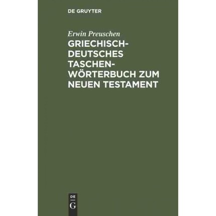 按需印刷DEG Griechisch deutsches Taschenw?rterbuch zum Neuen Testament[9783110069600]