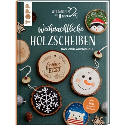 预订【德语】Weihnachtliche Holzscheiben. Das Vorlagenbuch für dekorative Astscheiben:Mit üb