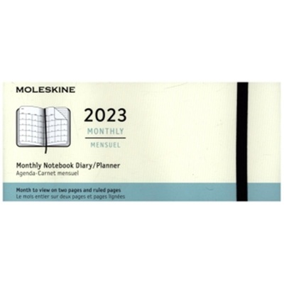 预订【德语】 Moleskine 12 Monate Monats Notizkalender 2023, XL, Schwarz[8056598851007]