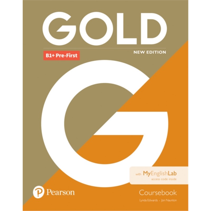 预订Gold B1+ Pre-First New Edition Coursebook and MyEnglishLab Pack[9781292217796]