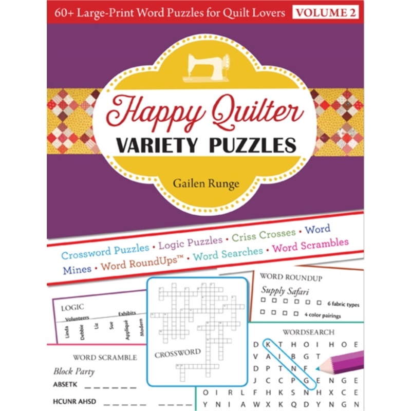 预订Happy Quilter Variety Puzzles - Volume 2[9781617456626]