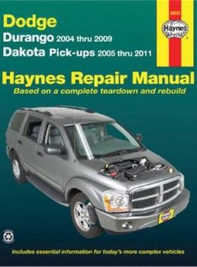 预订Dodge Durango (2004-2009) & Dakota (2005-2011) pick-ups Haynes Repair Manual (USA):45234