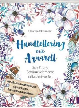 预订【德语】 Handlettering mit Aquarell:Schrift und Schmuckelemente selbst entwerfen