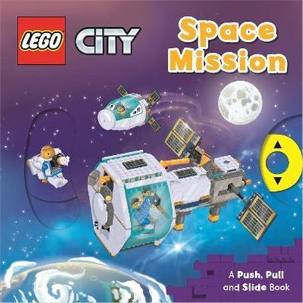 英文原版纸板书 乐高城市 LEGO City. Space Mission: A Push, Pull and Slide Book #6【上海外文书店】