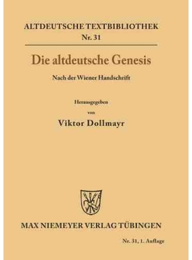 按需印刷DEG Die altdeutsche Genesis[9783110483086]