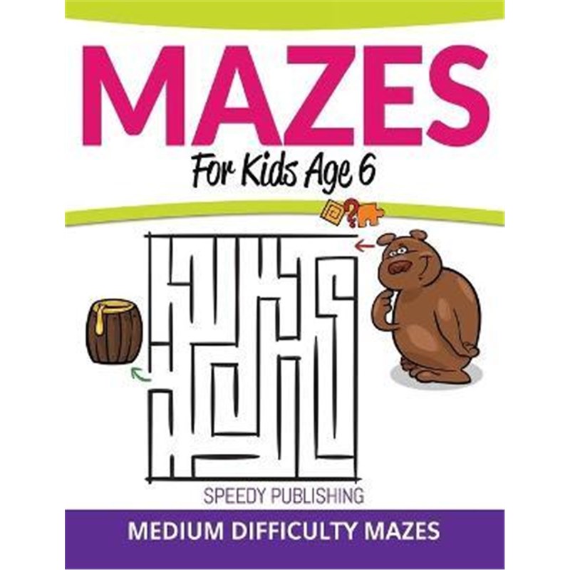 按需印刷Mazes For Kids Age 6:Medium Difficulty Mazes[9781681457840]