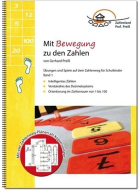 预订【德语】Mit Bewegung zu den Zahlen. Bd.1:Übungen und Spiele auf dem Zahlenweg für Schul