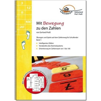 预订【德语】Mit Bewegung zu den Zahlen. Bd.1:Übungen und Spiele auf dem Zahlenweg für Schul