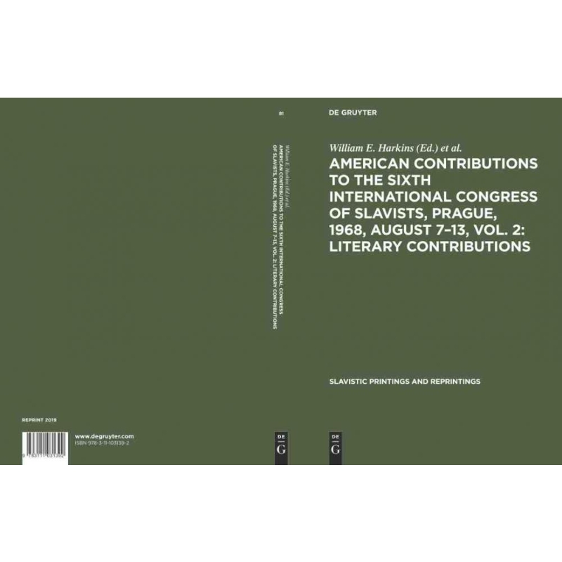 按需印刷DGYT American contributions to the Sixth International Congress of Slavists[9783111031392]